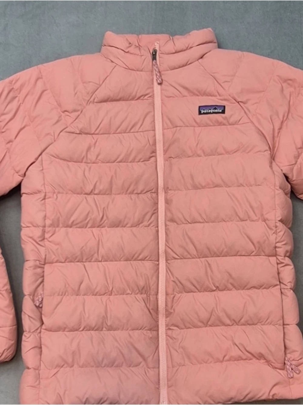 Patagonia Kids Girls Full Zip Puffer Jacket Coat Pink Size 12